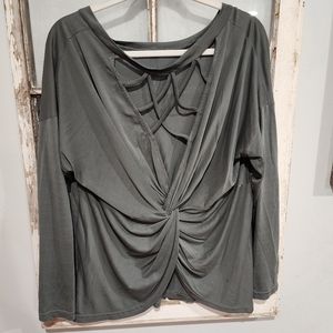 Open back long sleeve